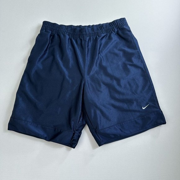 Nike Basketball Shorts Dri-Fit  Blue Mens Size Large Athletic Active Gym Shimmer - Picture 1 of 7